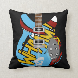 Almofada Guitarra de Whaam do pop art da modificação