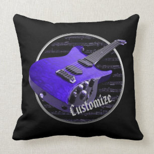 Almofada Guitarra elétrica roxa personalizada
