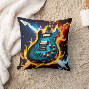 Almofada Guitarras elétricas em explosão musical