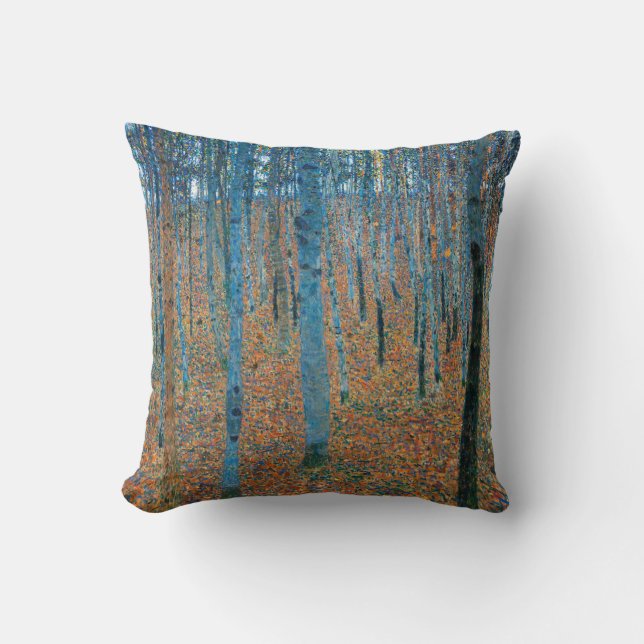 Almofada Gustav Klimt Beech Tree Grove (Frente)