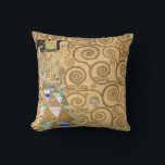 Almofada Gustav Klimt - Expectativa, Frieze Stoclet<br><div class="desc">A Árvore da Vida,  Stoclet Frieze,  Esperança - Gustav Klimt,  Cartolina,  1909</div>