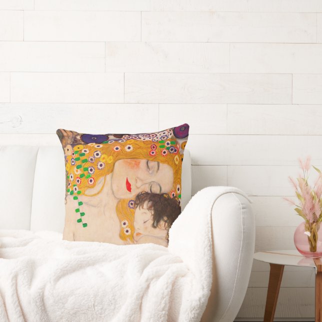 Almofada Gustav Klimt - Mãe e Filho (Sofá)