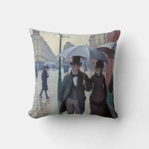 Almofada Gustave Caillebotte - Rua Paris;Dia de Chuva