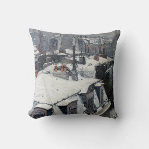 Almofada Gustave Caillebotte - Telhados na neve