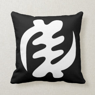 Almofada Gye Nyame  Deus é o símbolo de Adinkra supremo