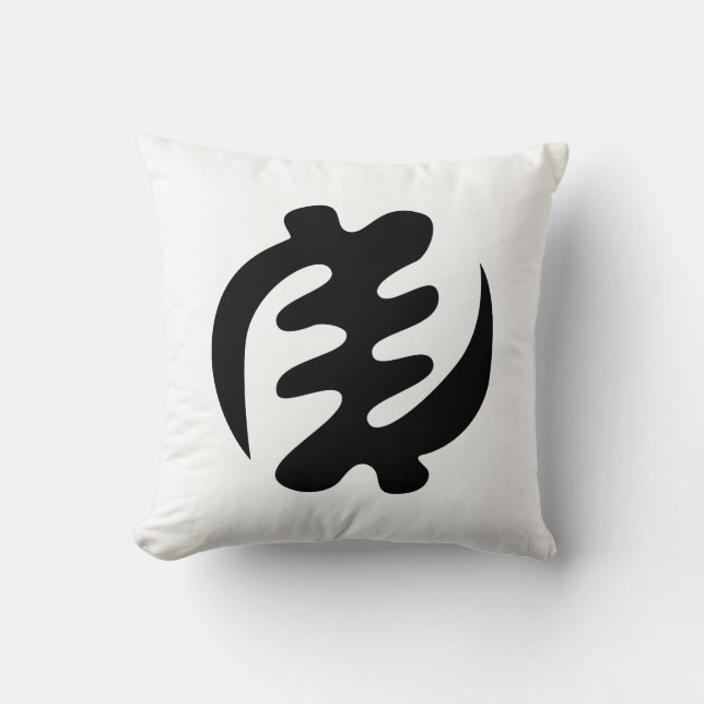 Almofada Gye Nyame | Deus é Símbolo de Adinkra Supremo (Frente)