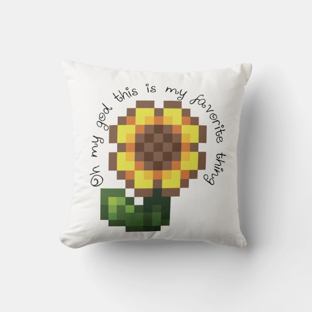 Almofada Haley Sunflower Travesseiro - Stardew Valley Inspi (Frente)