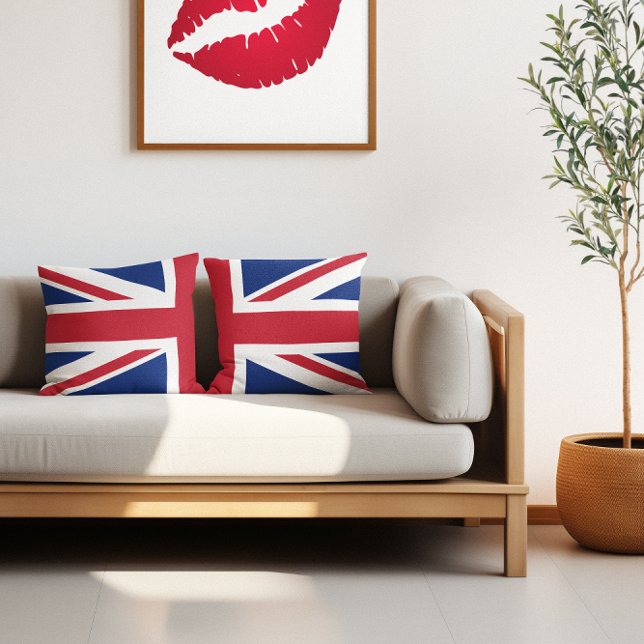Almofada Half Union Jack (Half Union Jack Throw Pillow)