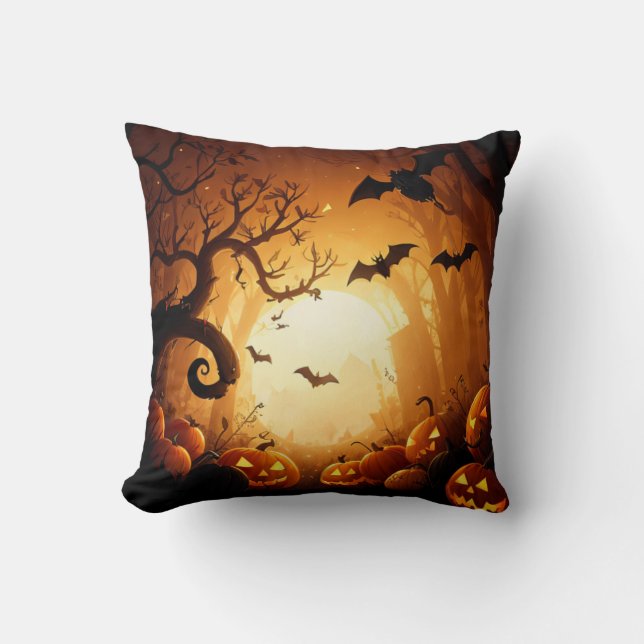 Almofada Halloween/Bat/Pumpkin/Fall (Frente)