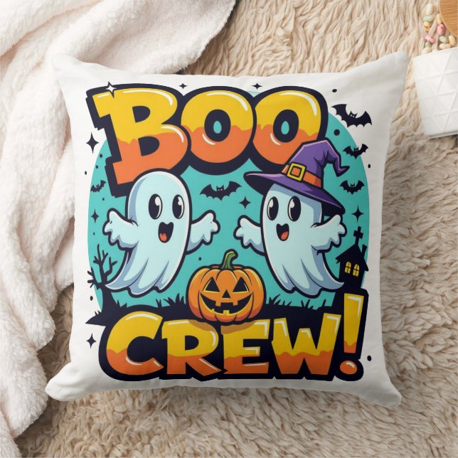 Almofada Halloween Boo Crew (Cobertor)