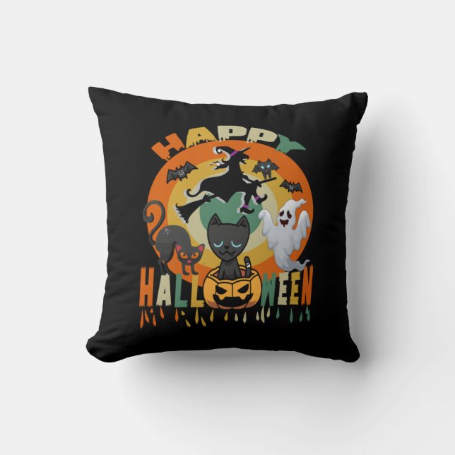 Almofada Halloween Chegamos A Precisar Do Aniversário De Ha (Frente)