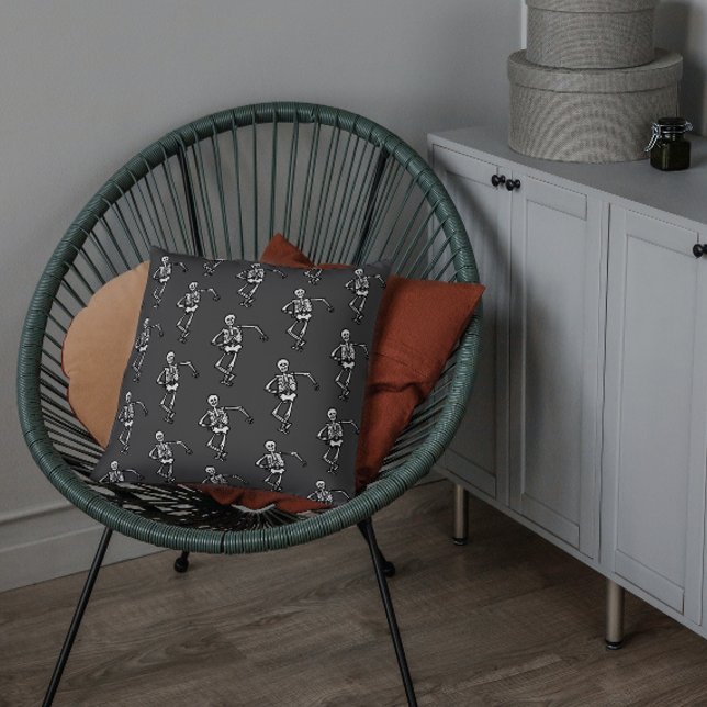 Almofada Halloween de Skeleton Dançante (Criador carregado)