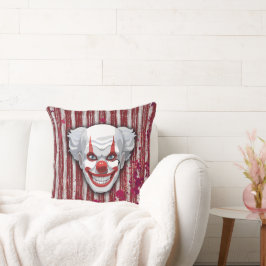 Almofada Halloween do Carnaval de Palhaço Assustador