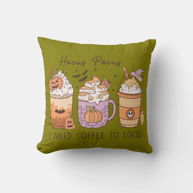 Almofada Halloween e Café (Frente)