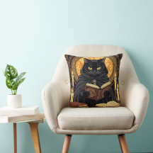 Halloween em Capa Dura Um Gato Lendo Livros