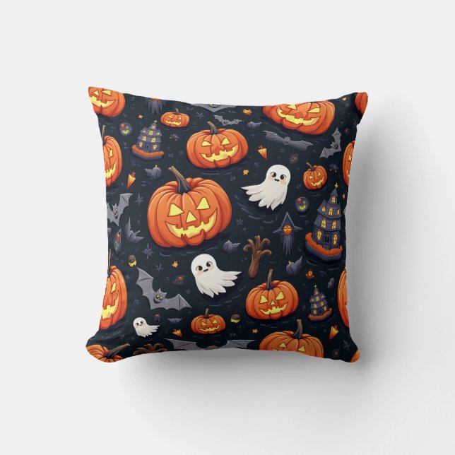 Almofada Halloween Fashion Patterned Cushion, Baguette (Frente)