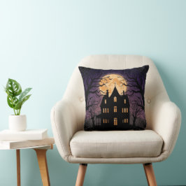 Almofada Halloween Hauneen House Square Travesseiro