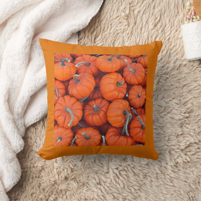 Almofada Halloween Mini Pumpkin Fall Autumn Patterno (Cobertor)