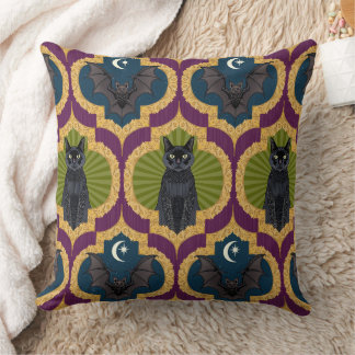 Almofada halloween ogee roxo verde