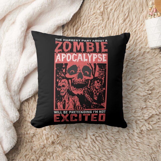 Almofada Halloween Parte Mais Difícil Sobre Apocalipse Zumb (Cobertor)