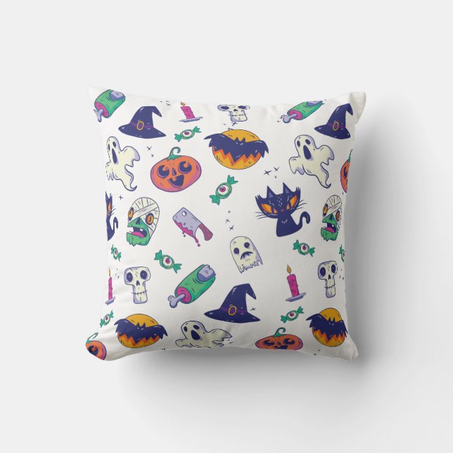 Almofada Halloween pattern decoration (Frente)