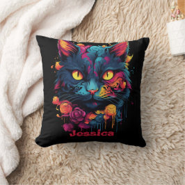Almofada Halloween Personalizado/Bruxa/Assistente/Gato Assu