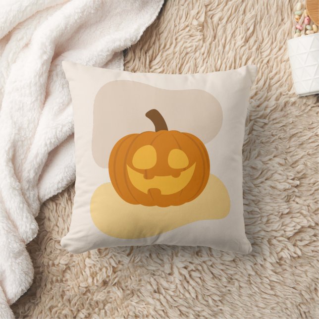Almofada Halloween Pumpkin & Abstrato Blob Shapes Spooky (Cobertor)