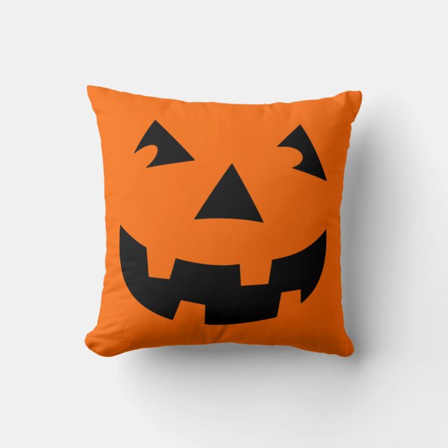 Almofada Halloween Pumpkin Head Jack-o-Lanterna (Frente)