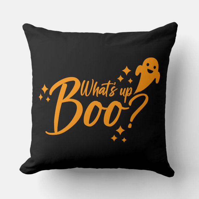 Almofada Halloween Pun - O que é isso? (Frente)