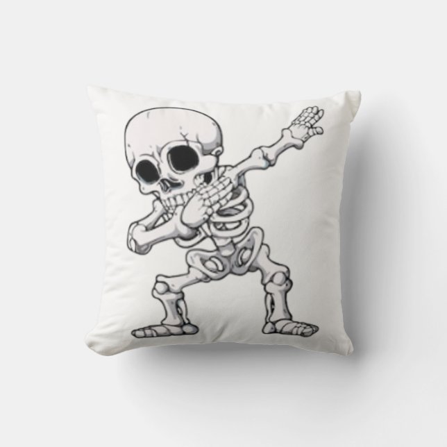 Almofada Halloween Skeleton Dabbing (Frente)