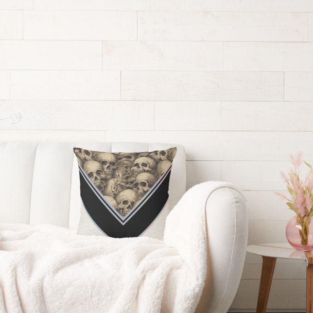 Almofada Halloween Skulls (Sofá)