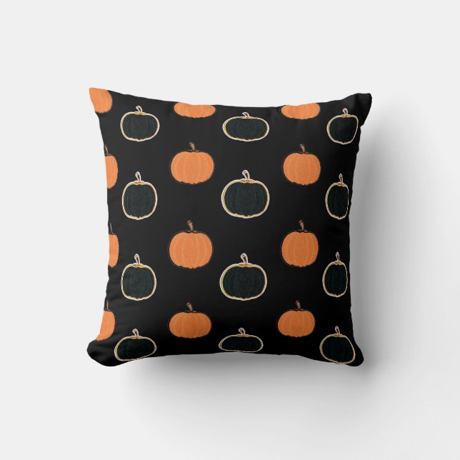 Almofada Halloween/travesseiro decorativo de abóbora (Frente)