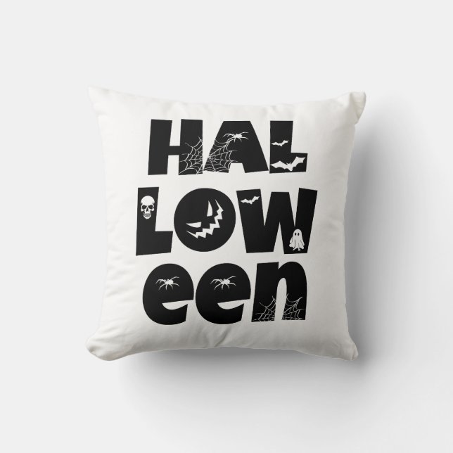 Almofada Halloween Typography (Frente)