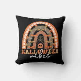 Almofada Halloween Vibes Boho Rainbow Fall Spooky