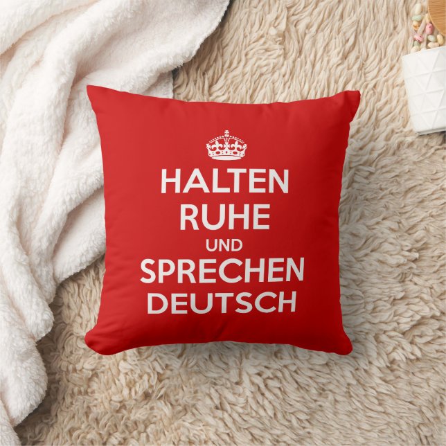 Almofada Halten Ruhe und Sprechen Deutsch (Cobertor)