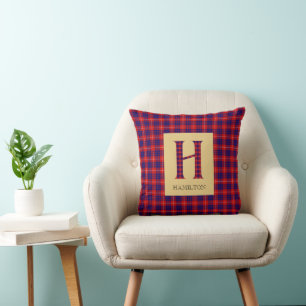 Almofada Hamilton Tartan Monograma H