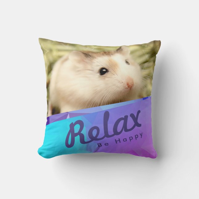 Almofada Hammyville - Design do Geo Hamster (Frente)