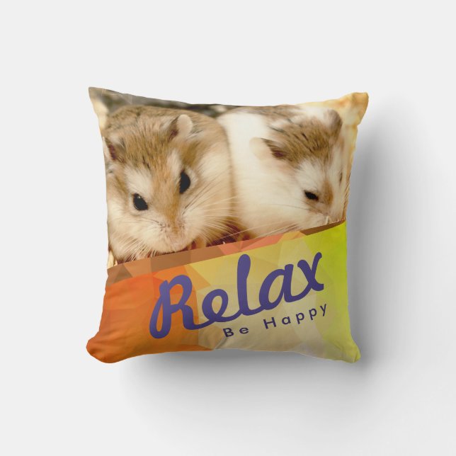 Almofada Hammyville - Design do Geo Hamster (Frente)