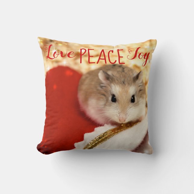 Almofada Hammyville - feriado do hamster (Frente)