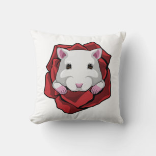 Almofada Hamster com Rosa