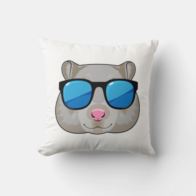 Almofada Hamster with Sunglasses (Frente)