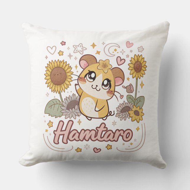 Almofada Hamtaro – O Personagem de Desenho Animado Querido (Frente)