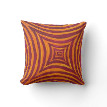 Hand-Painted Geometric Pattern Cushion