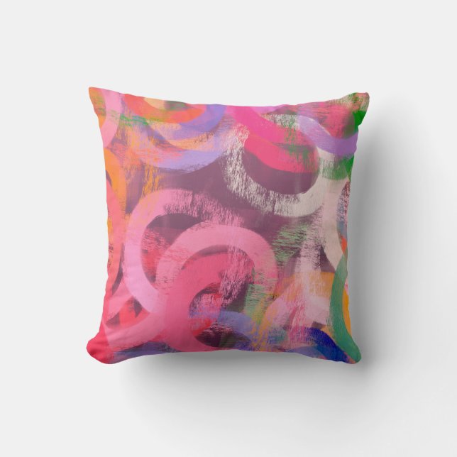 Almofada Handmade surreal abstract pattern. Modern artistic (Frente)