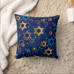 Almofada Hanukkah Menorah Blue Star do Travesseiro decorati<br><div class="desc">Hanukkah Menorah,  estrela azul,  judeu,  travesseiro decorativo padrão.</div>