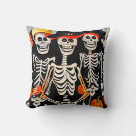 Almofada Happy Halloween Skeletons