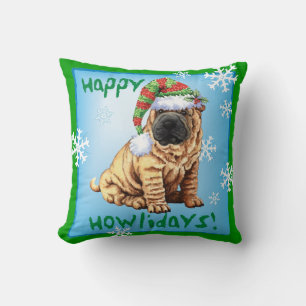 Almofada Happy Howliday Shar-Pei