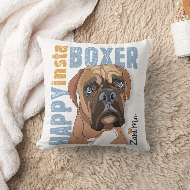 Almofada Happy Insta Boxer - Zani Mo Dog (Cobertor)