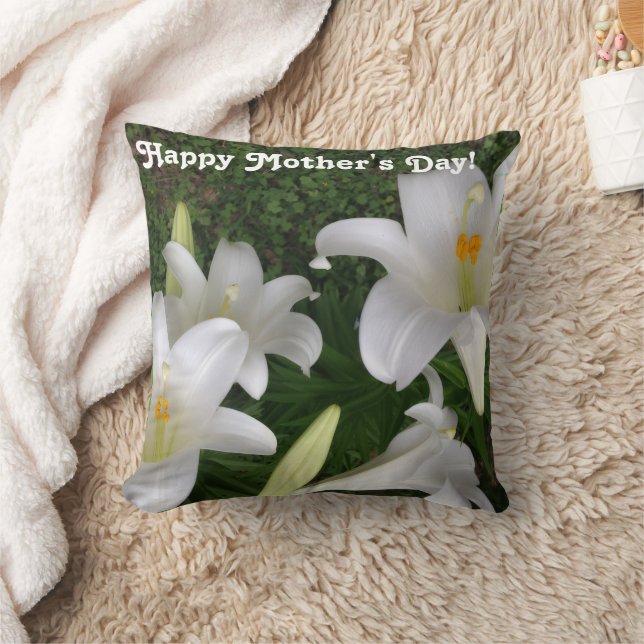 Almofada Happy Mother's Day! White Lily –  (Cobertor)