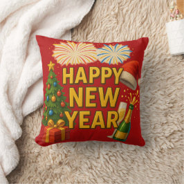 Almofada Happy New Year Celebration Sticker